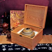 Чай Улун «Ким Чун Мей» Брови (Красный чай с горы Уишань) в деревянной шкатулке